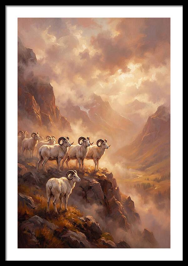 Dall Sheep In Landscape