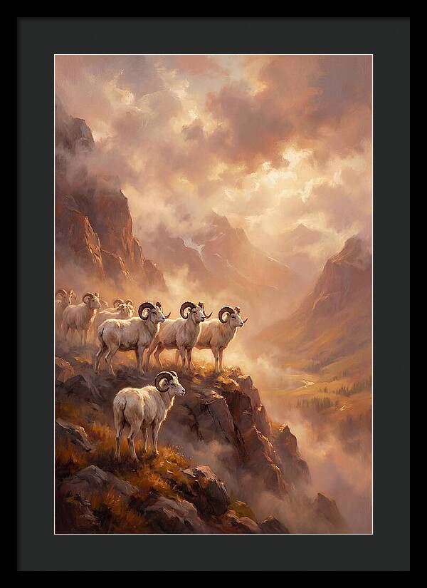Dall Sheep In Landscape