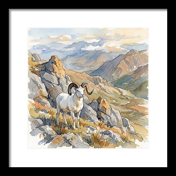 Dall Sheep In Majestic Landscape