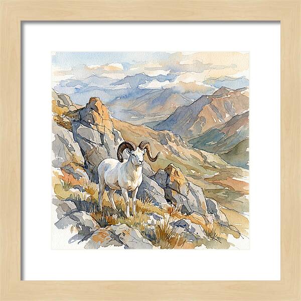 Dall Sheep In Majestic Landscape