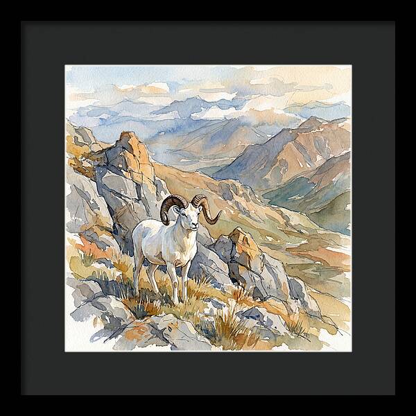 Dall Sheep In Majestic Landscape
