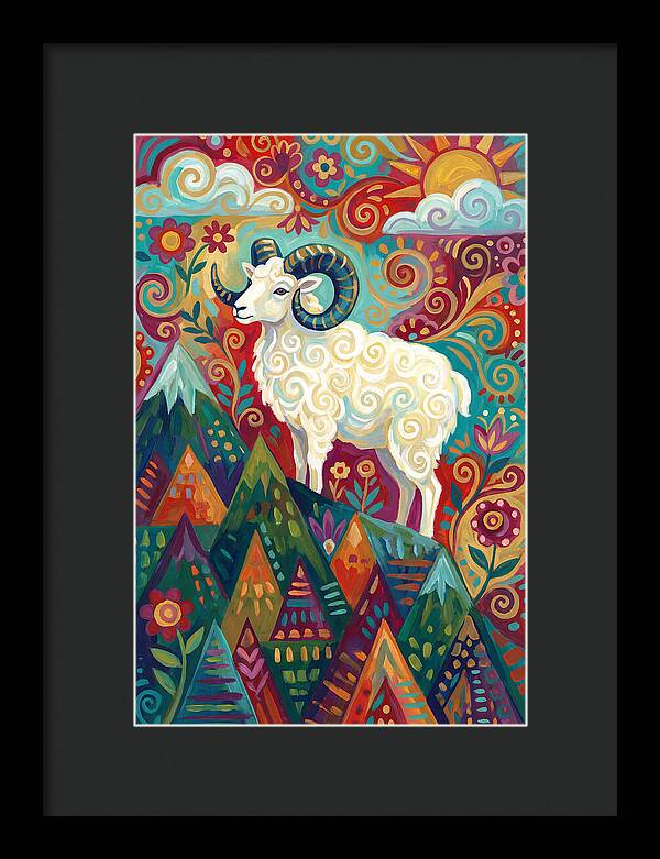 Dall Sheep In Vibrant Landscape