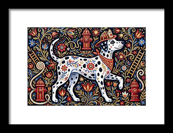 Dalmatian In Floral Splendor
