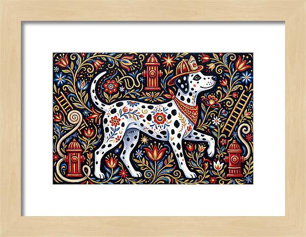 Dalmatian In Floral Splendor