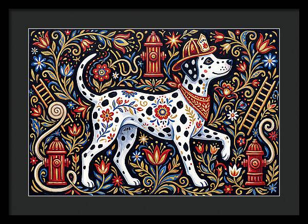 Dalmatian In Floral Splendor