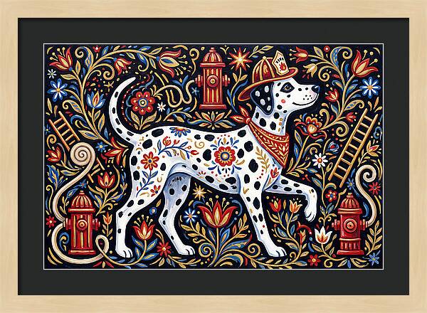 Dalmatian In Floral Splendor