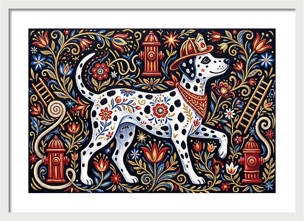 Dalmatian In Floral Splendor