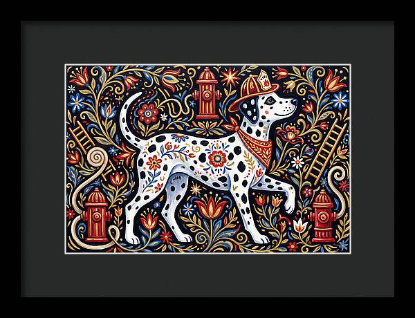 Dalmatian In Floral Splendor