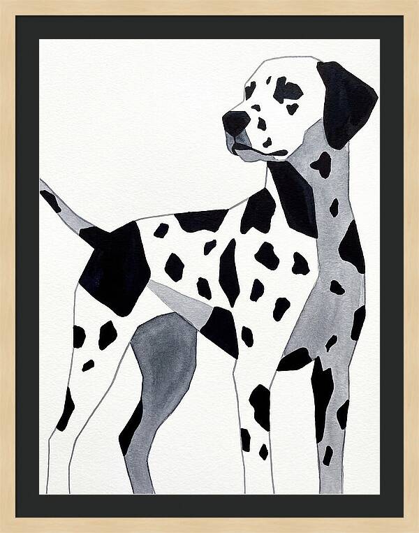 Dalmatian In Minimalist Style