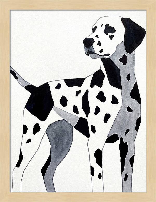 Dalmatian In Minimalist Style