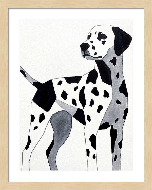 Dalmatian In Minimalist Style