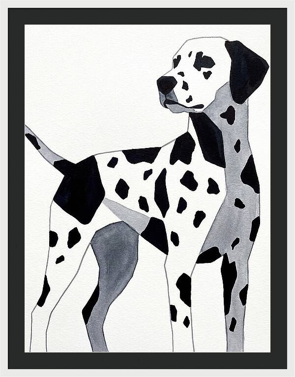 Dalmatian In Minimalist Style