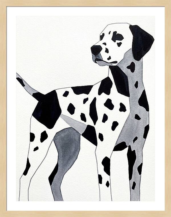 Dalmatian In Minimalist Style
