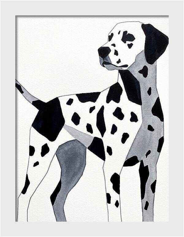 Dalmatian In Minimalist Style