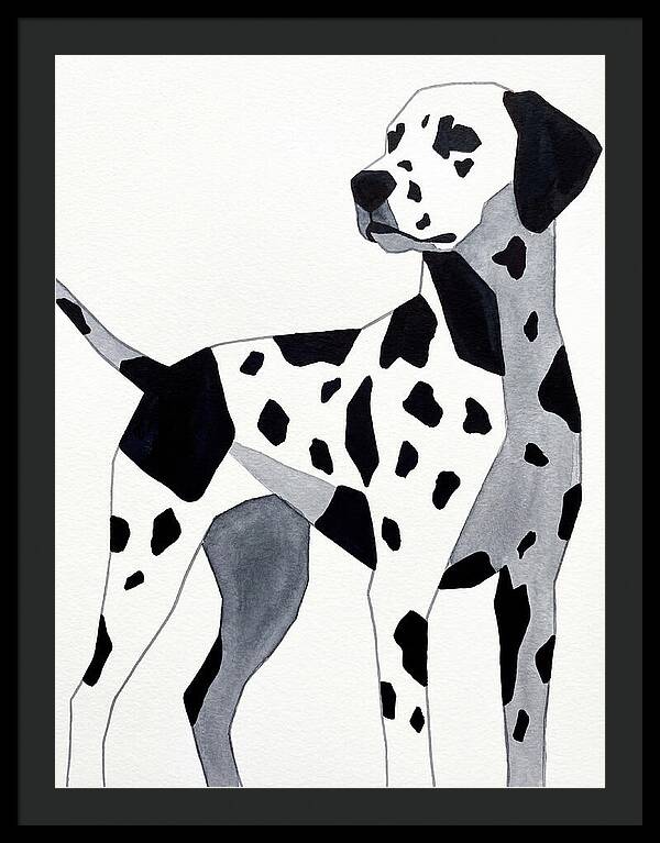 Dalmatian In Minimalist Style