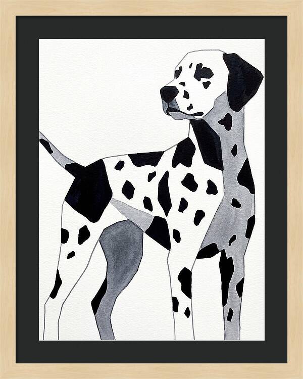 Dalmatian In Minimalist Style