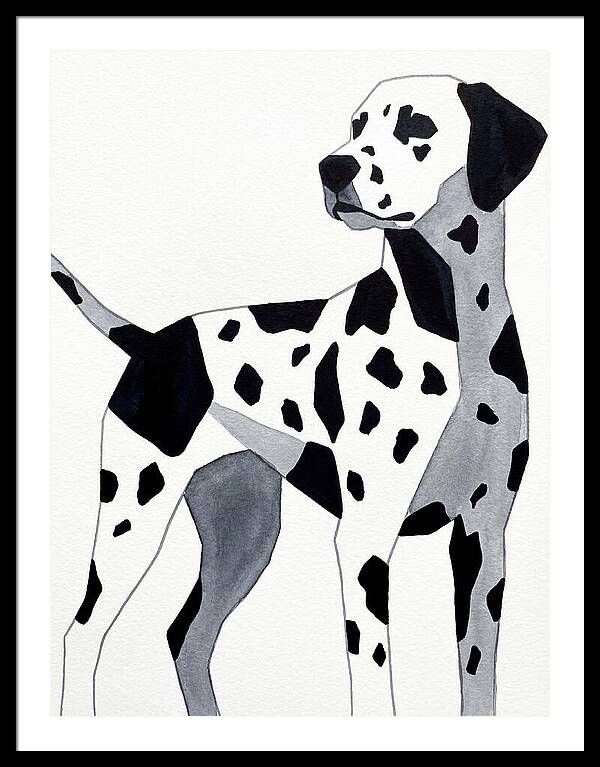 Dalmatian In Minimalist Style