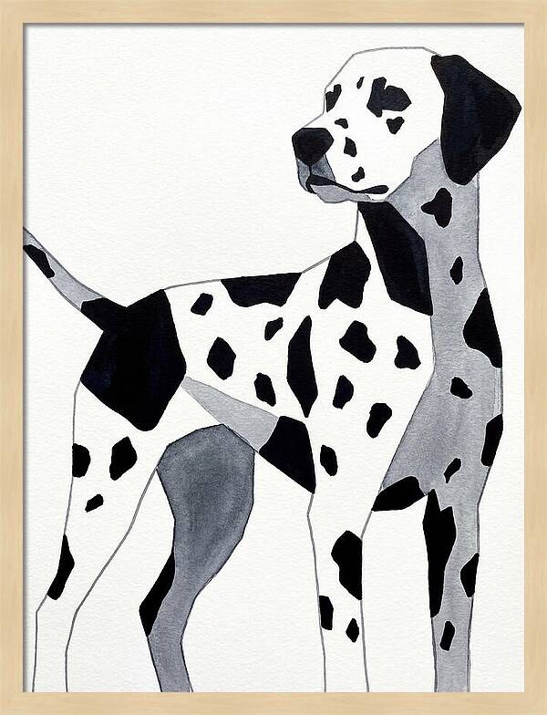 Dalmatian In Minimalist Style