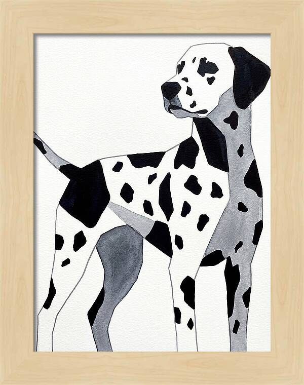 Dalmatian In Minimalist Style
