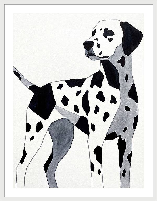 Dalmatian In Minimalist Style