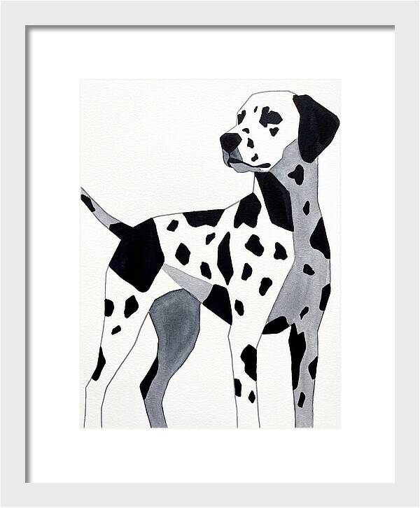 Dalmatian In Minimalist Style