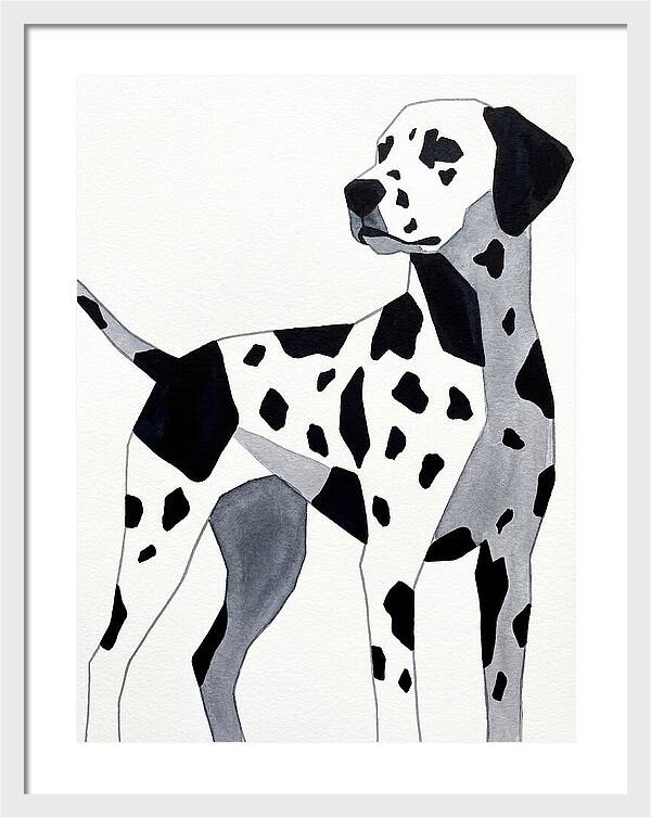 Dalmatian In Minimalist Style