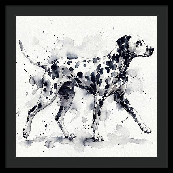 Dalmatian In Watercolor Motion