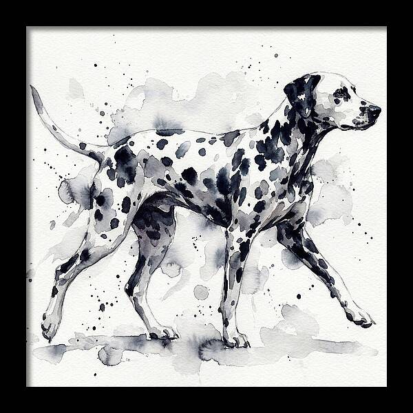 Dalmatian In Watercolor Motion