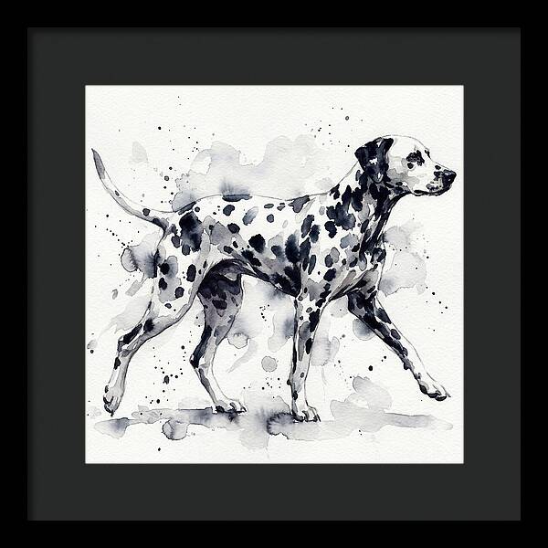 Dalmatian In Watercolor Motion