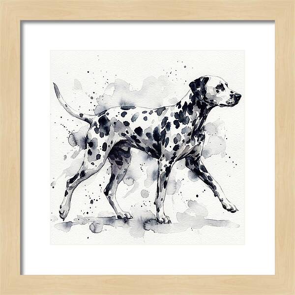 Dalmatian In Watercolor Motion