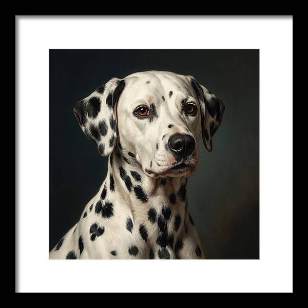 Dalmatian Portrait In Realism