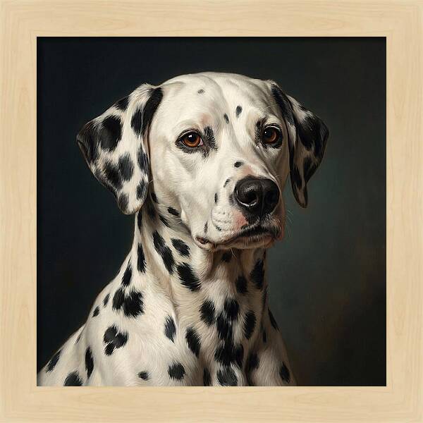 Dalmatian Portrait In Realism