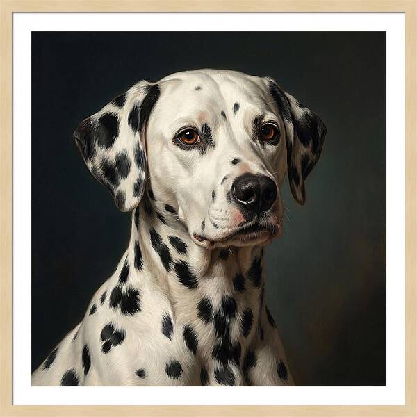 Dalmatian Portrait In Realism