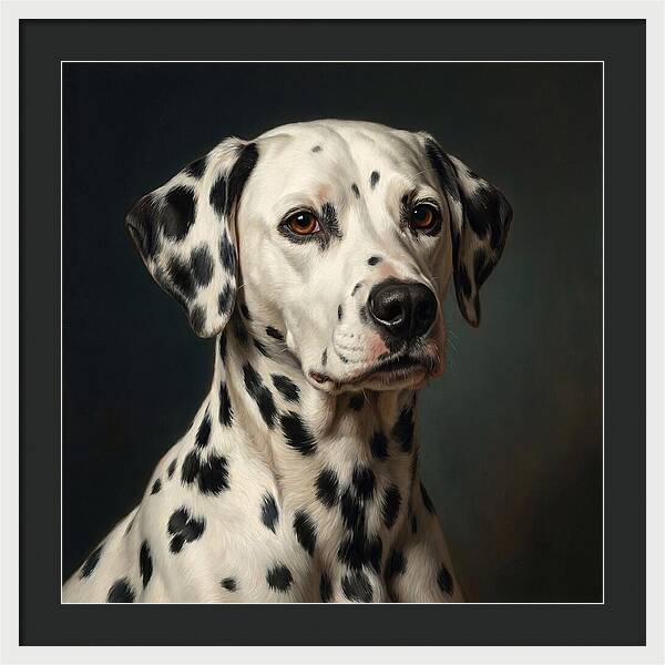 Dalmatian Portrait In Realism