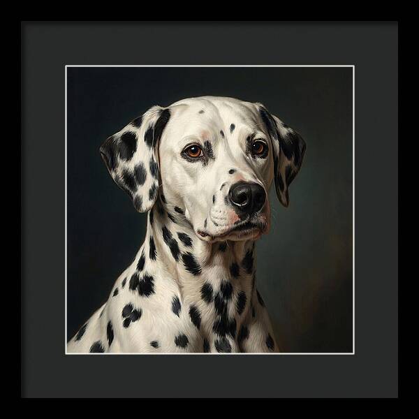 Dalmatian Portrait In Realism