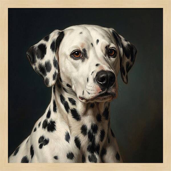 Dalmatian Portrait In Realism