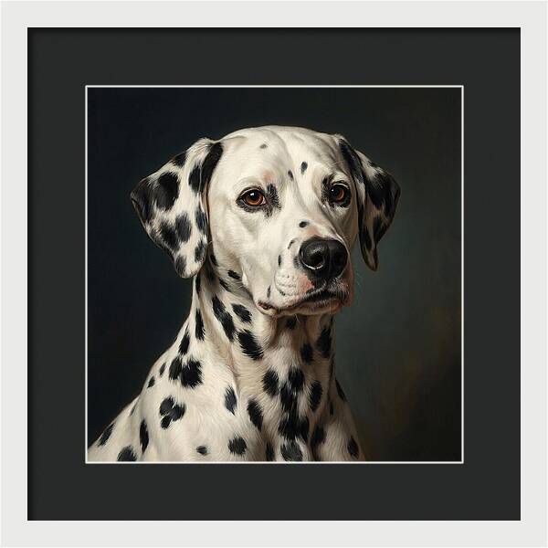 Dalmatian Portrait In Realism