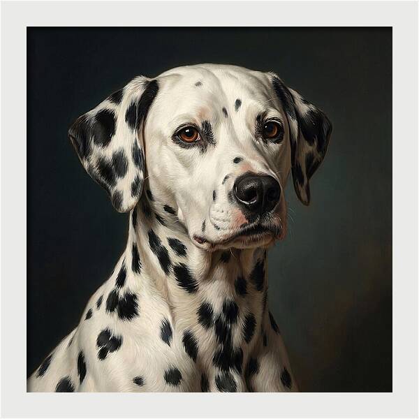 Dalmatian Portrait In Realism