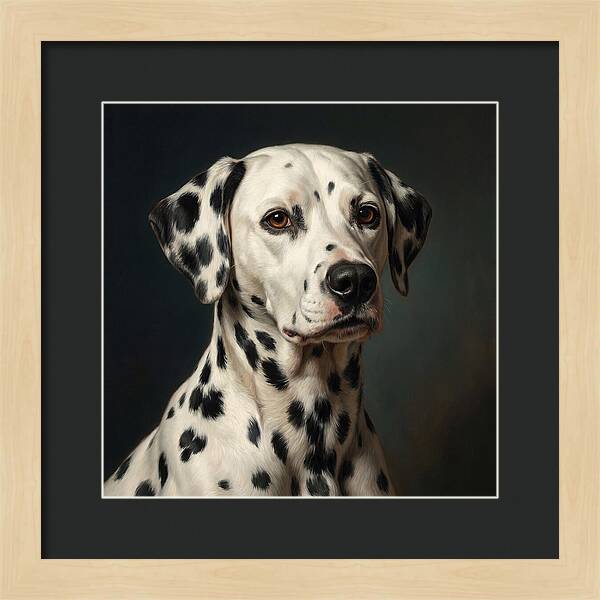 Dalmatian Portrait In Realism