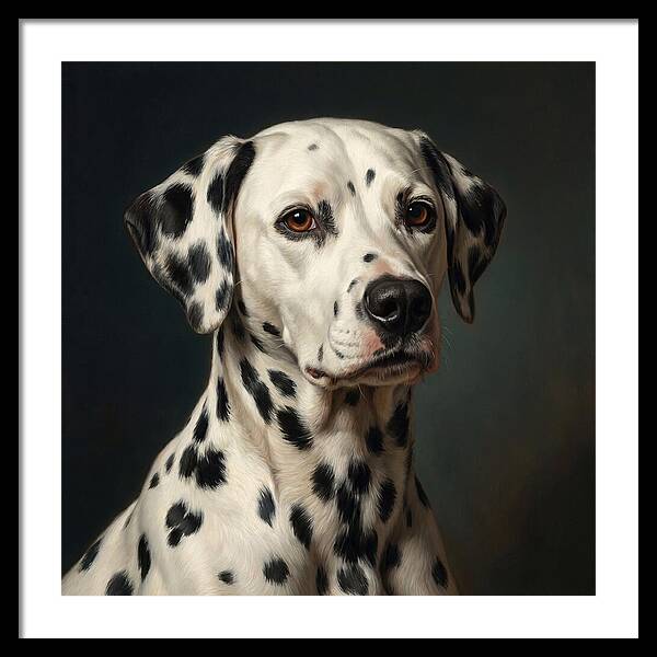 Dalmatian Portrait In Realism