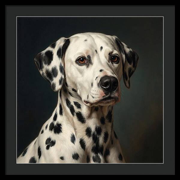 Dalmatian Portrait In Realism