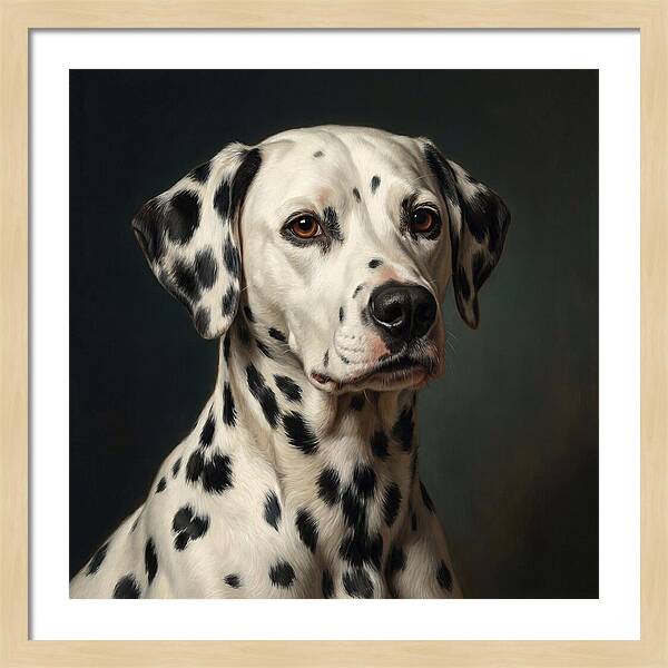 Dalmatian Portrait In Realism