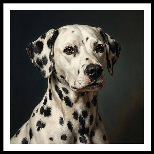 Dalmatian Portrait In Realism