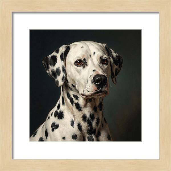 Dalmatian Portrait In Realism