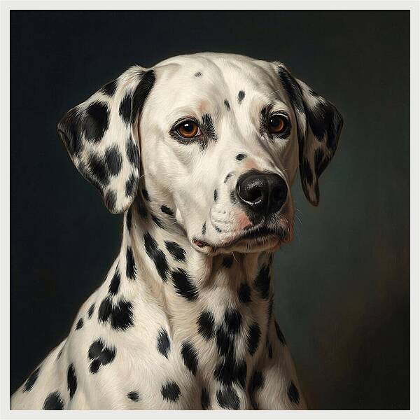 Dalmatian Portrait In Realism