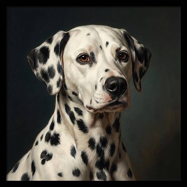 Dalmatian Portrait In Realism