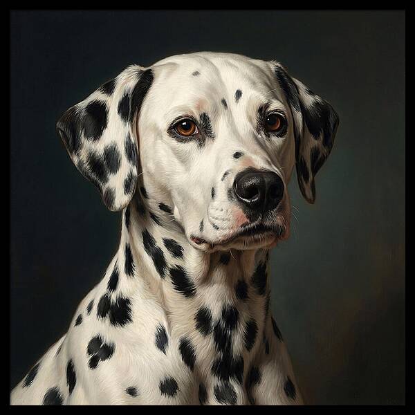 Dalmatian Portrait In Realism