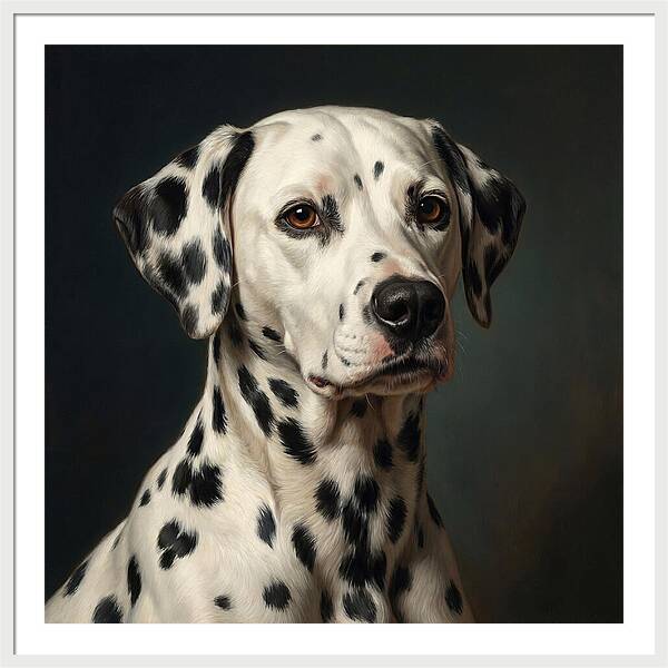 Dalmatian Portrait In Realism