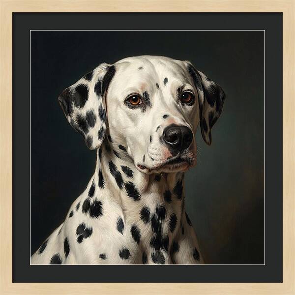 Dalmatian Portrait In Realism