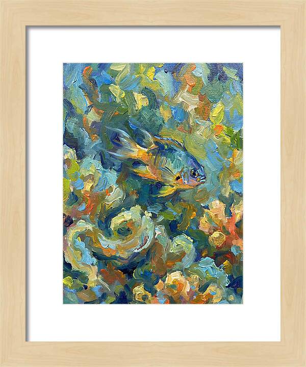Damselfish Among Vibrant Corals